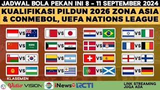 Jadwal Bola Malam Ini Live TV 2024 - Kualifikasi Piala Dunia 2026 Zona Asia Conmebol, Nations League