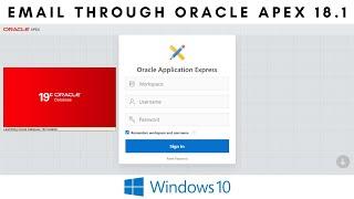 HOW TO SEND EMAIL USING ORACLE APEX