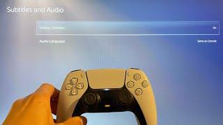 PS5: How to Change Game Subtitles and Audio Settings Tutorial! (For Beginners)