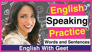 English Speaking Practice | Daily Use Sentences Words | Vocabulary for Beginners | English With Geet