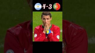 Messi vs Ronaldo  Argentina vs Portugal Penalty Shootout #shorts #football