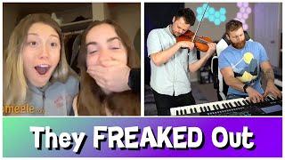 Piano & Violin Duo Play ANY Song Request on Omegle