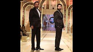 Noman Ijaz with  his Son Zaviyar Noman on the Ramp/pantene hum Bridal COUTURE week 2021