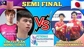 (SF)Lim Tze Jian-Wong Tien Ci VS Kazuki Shibata-Naoki Yamakita‼️#malaysiaic2024