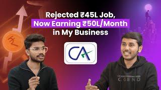 CA AIR-45, Ravi Susmith’s Road to Entrepreneurial Success || Decode Purpose with Avinash