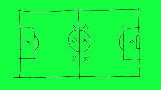 Green Screen Football, Playing, Play, Football tactic—green screen footage