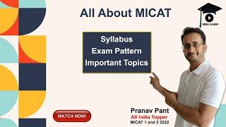 All About MICAT | Exam Pattern | Syllabus | Important Topics | Cutoff | MBA Karo