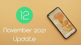 Android 12 November 2021 Security Update for Google Pixel