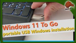 Install Windows 11 on USB drive with Windows To Go