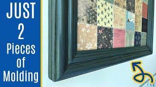 The SUPER EASY Way to Make a Wood Picture Frame - Using Trim Molding!