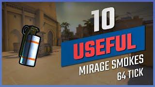 10 Useful 64 Tick Smokes Mirage in CSGO