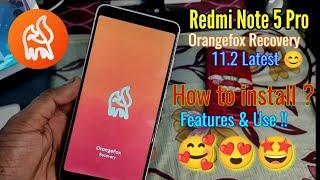 How to install Orange Fox Recovery in Redmi Note 5 Pro (Whyred) | Latest Recovery | 2022 & 2023 |