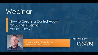 How to Create a Control Add-In for Business Central