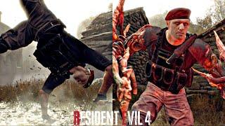 Resident Evil 4 Remake All Krauser's Moves and Melee Attacks