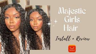 Majestic Girl Hair  28'' Deep Wave Lace Wig Review | TRUTH| #alliexpress #majesticgirls #wigreviews