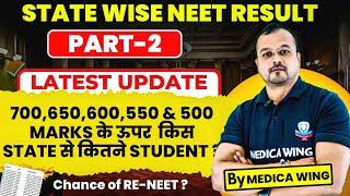 State wise NEET Result & Merit list 2024, Which state has highest Toppers in NEET 2024 ?