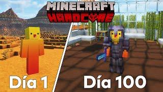 SOBREVIVÍ 100 DÍAS en UN MUNDO SOLO DE TERRACOTA en MINECRAFT HARDCORE