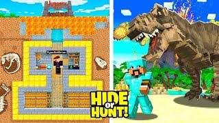 100 Players Compete in a Minecraft JURASSIC Hide or Hunt...