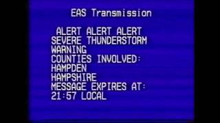 Emergency Alert System (EAS) Sample- Western MA, 1999-2000