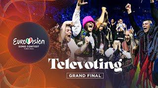 The exciting televoting sequence of the 2022 Eurovision Song Contest - Grand Final