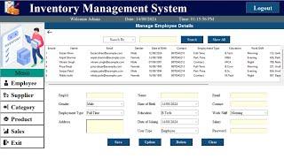 2. Inventory Management System with Python Tkinter & MySQL: Building the Employee Details GUI