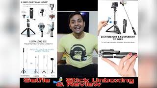 Smashtronics - 4in1 Wireless Selfie Stick with Bluetooth Remote & Mobile Tripod I Unboxing & Review.