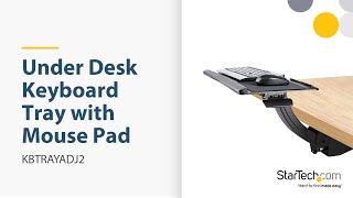 Adjustable Under Desk Keyboard Tray / KBTRAYADJ2 | StarTech.com