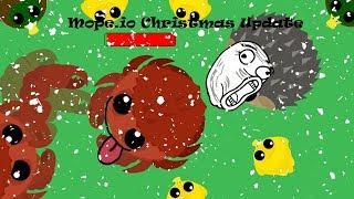 CHRISTMAS UPDATE IN MOPE.IO!//HEDGEHOG KILLS NEW KING CRAB//Chill 2nd Christmas special//Cat Origins