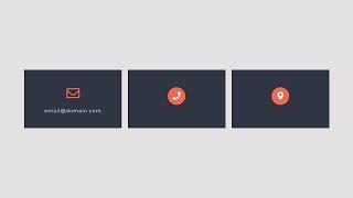 Responsive Contact Info Section Using HTML & CSS