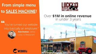 Lucky13SLC Restaurant Turns Menu Website into SALES MACHINE (2020 Case Study)