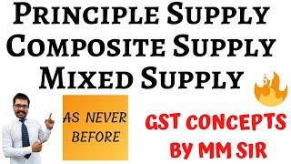 Principle Supply, Composite Supply, Mixed Supply under GST | With Examples | BEST EVER | CA/CS/CMA