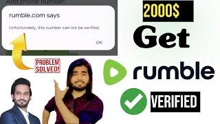 How to get verified on rumble in pakistan | Verify your rumble account