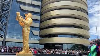 Dr Netumbo Nandi Ndaitwa the president of #Namibia inaugurates Dr Sam Nujoma life_time statue.