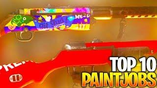 TOP 10 BEST "PAINTJOBS" in COD WW2! Most INSANE PAINTJOBS in Call of Duty WW2!