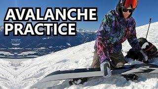 Avalanche Practice for Back Country Snowboarding