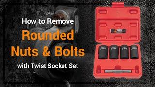 How to Remove Rounded Nuts & Bolts with Twist Socket Set│EB0288│EWKtool