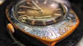 Часы «ПОЛЁТ», реставрация корпуса и чистка механизма| watch case restoration and mechanism cleaning