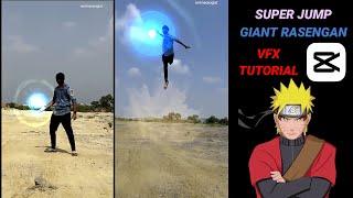 lompat super, Tutorial capcut VFX rasengan raksasa, edit ponsel