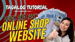 Easy & Quick Online Shop Website Using Wordpress Free Template TAGALOG 2025