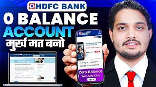 HDFC Bank Account Opening Online 2025 | HDFC Zero Balance Account Opening Online | HDFC Bank