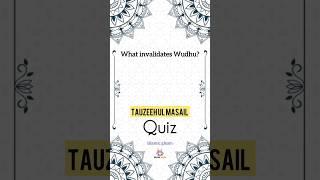 Fiqh Quiz 01 | Ablution #islamicquiz #fiqih #shorts