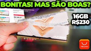 SE LIGA NESSA MEMÓRIA RAM! 16GB 3200MHZ JUHOR DO ALIEXPRESS POR R$200! JUHOR CRYSTAL ANÁLISE!