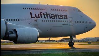 UP CLOSE Lufthansa Boeing 747 Takeoff From Toronto Pearson!