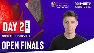 Call of Duty: Mobile Open Finals | Europe - Day 2 - English