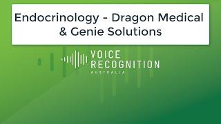 Endocrinology - Dragon Medical - Genie Solutions