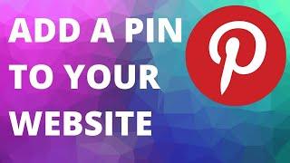 How to add a Pin to your WordPress blog or Niche Website - Make a Pinterest Pin and add to your blog
