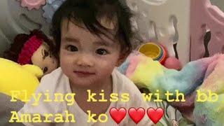 UPDATE️Baby Amarah flying kiss #happy