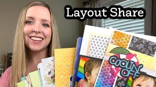 Summer Scrapbooking Layout Share| Double Pages + Design Tips