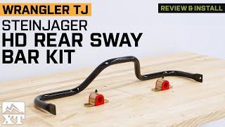 Jeep Wrangler TJ Steinjager Heavy Duty Rear Sway Bar Kit Review & Install