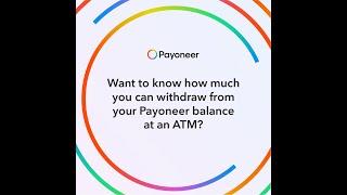 Estimate your ATM withdrawal amount with Payoneer's mobile app